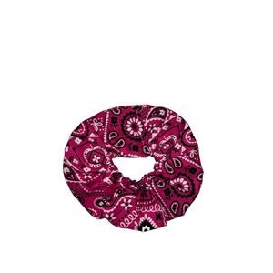 Oversized Pink Bandana Scrunchie